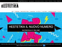 Tablet Screenshot of hestetika.it